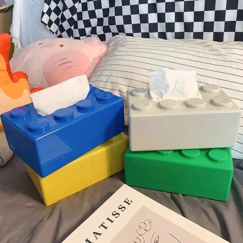Lego Tissue Wall-mounted Paper Holder Bathroom Waterproof Storage Punch-free Box - Picture 3 of 6